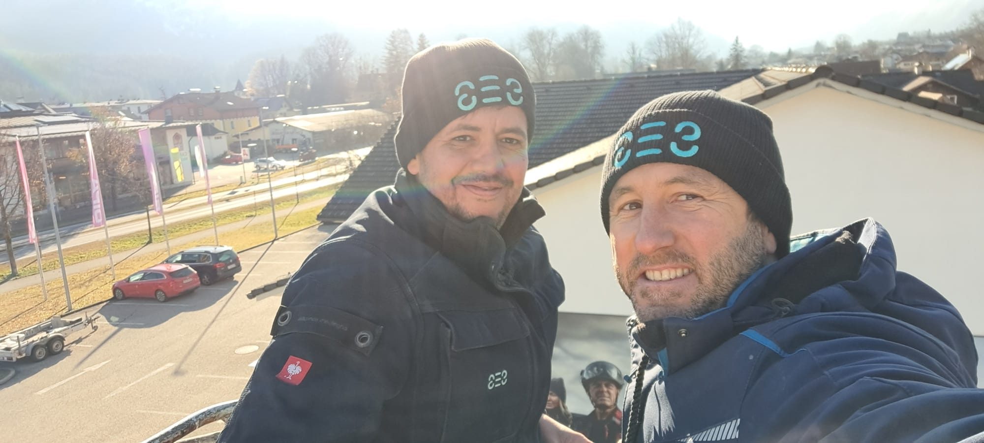 Panorama vom SES-Team bei einem Projekt im Salzkammergut.